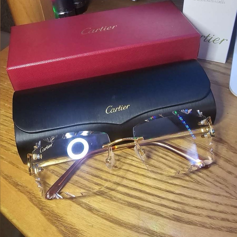 Gold Cartier Gold Eyeglasses #cartier #luxury #sunglasses